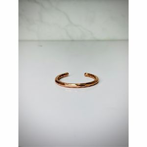 Pulsera de Cobre Puro Sólido al por Mayor con Acabado Martillado, Brazalete Ajustable Liso Unisex, Joyería Magnética Terapéutica Curativa - Product Image 4