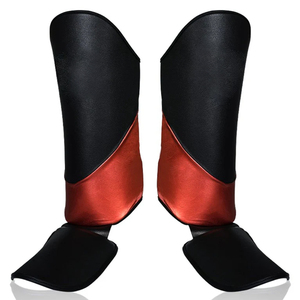 Protectores de Espinilla Personalizados para Boxeo, Muay Thai, MMA, de Cuero PU, para Combatientes, Calentadores de Empeine, Mejor Precio al por Mayor 2026 - Product Image 2