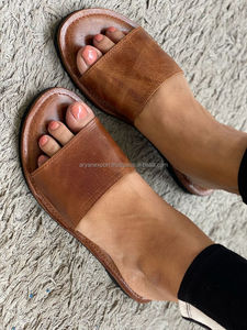 <b>Women</b> <b>Slipper</b> Leather Greek <b>Slipper</b> <b>Women</b> Flat <b>Slipper</b> - Product Image 5