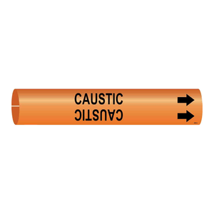 Marcador de Tuberías Brady Caustic Snap-On para la Identificación de Tuberías Corrosivas - Product Image 2