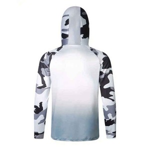 Haut de pêche anti-UV respirant pour homme en tissu à découpe automatique, avec coutures surjetées, idéal pour la pêche sportive - Product Image 2