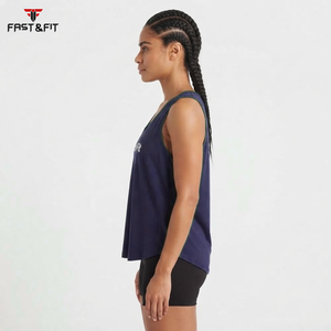 High Quality Womens Sleeveless Tank <b>Top</b> Cotton Knitted Workout Fitness <b>with</b> <b>Strapless</b> Quick Dry Breathable - Product Image 3