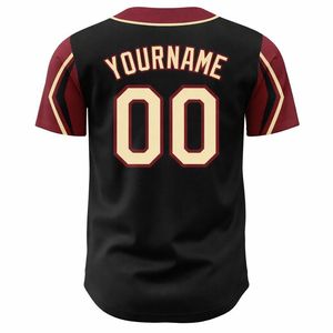 Maillot de baseball américain unisexe à boutons |   Numéro et nom d'équipe imprimés sur mesure |   Tenue de match d'entraînement - Product Image 2