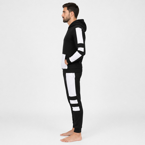 Survêtement léger à capuche personnalisé avec logo pour homme, combinaison vierge pour la course et le jogging, vêtements de sport, ensembles de survêtements - Product Image 5
