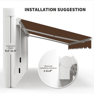 Tenda da Sole Estensibile in Lega di Alluminio per Finestre e Porte, Operazione Manuale, Copertura per Balcone e Patio con Protezione dalla Pioggia in PC Rivestito - Product Image 4
