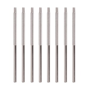 Manche de miroir dentaire en acier inoxydable, outil de laboratoire dentaire, poignée moletée, instrument manuel de classe I, couleur argent - Product Image 6