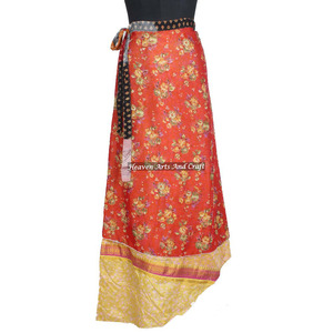 New 2026 New Wrapped <b>Skirt</b> Ladies Vintage Beautiful Women Silk Magic <b>Wrap</b> <b>Skirt</b> Magic 38" Sarong Pareo Custom Latest Design - Product Image 3