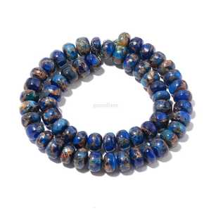 Exclusivo Collar de Cobre Neón Turquesa con Cuentas Rondelle, Hecho a Mano, con Piedras Preciosas, Elegante Joyería de Cobre y Turquesa para Venta al por Mayor - Product Image 4