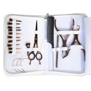 Kit de herramientas multifuncionales para extensiones de cabello para salón de belleza, juego de accesorios profesionales para extensiones de cabello con estuche de almacenamiento - Product Image 6