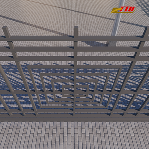 Valla de Hierro Forjado de Lujo, Paneles Decorativos de Hierro para Villas, Jardines y Casas con Acabado de Recubrimiento en Polvo Duradero, Calidad Premium - Product Image 4