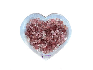 Vente en gros de copeaux de quartz fraise poli et d'agate, cristal concassé 3-5mm pour la décoration intérieure et les fêtes par AMAYRA CRYSTALS EXPORTS INDIA - Product Image 6