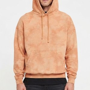 Nueva Llegada Sudadera con Capucha Oversize Tie-Dye Personalizada para Hombre, de Felpa Francesa, Estilo Casual de Otoño, con Bolsillos y Manga Regular Tejida - Product Image 1