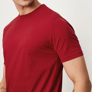 เสื้อยืดผู้ชายคุณภาพดี สีพื้น แบบสั่งทำได้ สไตล์ใหม่ เสื้อยืดผู้ชายคุณภาพดี ระบายอากาศได้ดี ผลิตจากไมโครไฟเบอร์ - Product Image 6