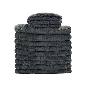 Elegante Toalla Facial de Lino Gris, Tejida en Algodón, Suave, de Secado Rápido, para el Cabello, Belleza y Uso en el Baño - Product Image 1