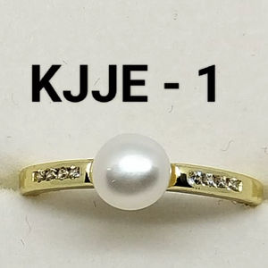 Anillo de Perlas de Agua Dulce Elegante y Ajustable, Chapado en Oro, Talla Única, Anillo de Perlas de Agua Dulce Redimensionable, Fabricante - Product Image 2