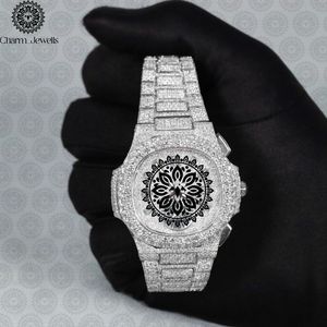 Reloj de Lujo Charm Jewells para Hombre, de Acero Inoxidable, Esfera de 40 mm, Cristal, Correa de 20 cm, Movimiento Mecánico, Fecha Automática, Botón de Fecha - Product Image 3