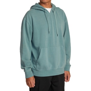 Sweat à capuche thermique 100 % coton pour homme, grande taille, couleur unie, hiver, épaules tombantes, anti-rétrécissement, en polaire - Product Image 2
