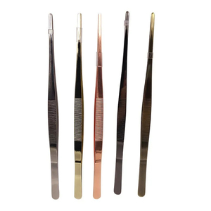 แหนบจับอาหารแบบยาว ปลายหยัก สแตนเลส ทนความร้อน สำหรับเชฟมืออาชีพ ยี่ห้อ Altomme Instruments เหมาะสำหรับการจัดจาน - Product Image 5