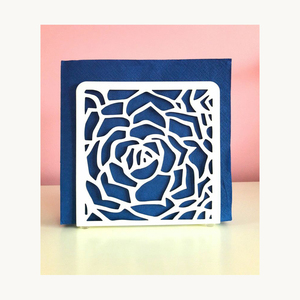 Wholesale Metal And Wooden Napkin Holder Stylish Customized Modern New Arrival Decorative Tissue Stand Manufacturer - Product Image 5