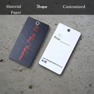 Étiquettes suspendues en papier cartonné épais Disha Communications - Étiquettes de vêtements durables pour l'emballage de vente au détail, projets d'artisanat, organisation - Product Image 5