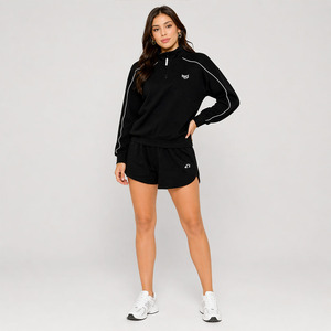 Conjunto de Pantalones Cortos y Chaqueta Cortavientos con Cierre de Cremallera para Mujer, Ropa Deportiva Premium, Chándal Informal, Fabricante OEM de Chaquetas para Hombre - Product Image 5