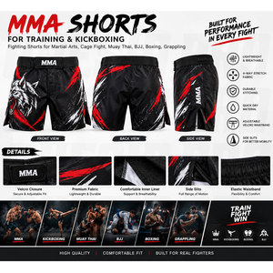 Custom MMA <b>Shorts</b> for Training Kickboxing Fighting <b>Shorts</b> Martial Arts Cage Fight Muay Thai BJJ Boxing <b>Grappling</b> Sportswear - Product Image 5