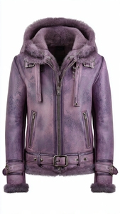 เสื้อแจ็คเก็ตหนังขนสัตว์คุณภาพสูงระดับหรู - Product Image 1