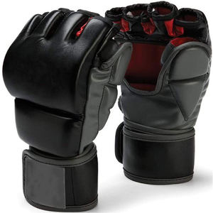 Gants de combat MMA en cuir PVC personnalisés en gros avec protection du pouce, logo personnalisé, unisexe, pour entraînement de Muay Thai - Product Image 1