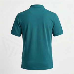เสื้อโปโลชาย ลายเรียบ ผ้าถักระบายอากาศ น้ำหนัก 220 กรัม โพลีเอสเตอร์ผสมคอตตอน โลโก้ด้านหน้า บริการ OEM ทรงพอดีตัว - Product Image 2