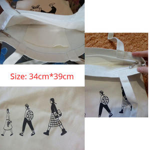 กระเป๋าผ้าแคนวาสพิมพ์ลายกราฟิกสุดเก๋ ใช้ซ้ำได้ เหมาะสำหรับใส่ของไปโรงเรียน ท่องเที่ยว และชีวิตประจำวัน - Product Image 5