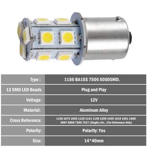 20 bombillas LED de 12V para coche, 4500K, 14MM, de aleación de aluminio, para intermitentes - Product Image 2