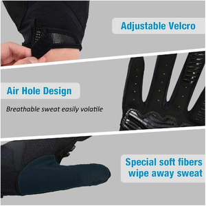 Guantes de Cuero de Alta Gama para Motocicleta, Guantes de Seguridad Deportivos, de Trabajo, de Entrenamiento y de Carreras - Product Image 2