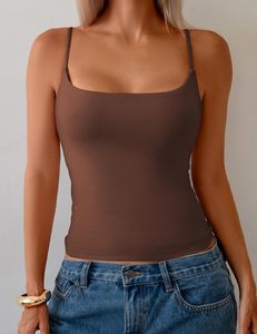 Camiseta de Tirantes para Mujer, Doble Capa, Personalizada, Ecológica, de Secado Rápido, Ligera, de Algodón, Cuello Redondo, con Lazo, Transpirable y Elástica - Product Image 2