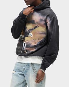 Men's <b>Custom</b> Screen Printing Pullover Hoodie Premium Cotton Fleece Casual Men's Sweatshirt With <b>Custom</b> Logo Supplier OEM - Product Image 3