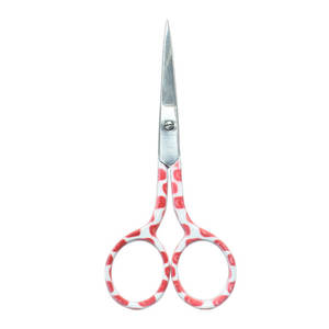 กรรไกรปักผ้าสแตนเลสสีตามสั่ง พร้อมด้ามจับพิมพ์ลาย สำหรับตัดด้าย ใช้ในงานเย็บปักถักร้อยและงานฝีมือในครัวเรือน - Product Image 1