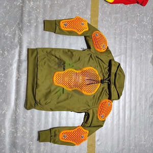 Nouveau sweat à capuche de moto sous le bras entièrement doublé d'aramide CE niveau 2 rouge blindé pull à capuche ruban gris moto à capuche - Product Image 5