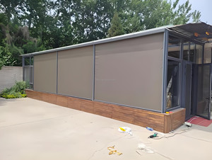 Stores enrouleurs d'<span class=keywords><strong>extérieur</strong></span> Foshan, coupe-vent, en fibre de verre, <span class=keywords><strong>pour</strong></span> jardin étroit, <span class=keywords><strong>véranda</strong></span> - Product Image 3