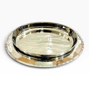 Silver Finish Metal Chocolate Bowl with <b>Decorative</b> <b>Plate</b> Pink Stone Accents, Customizable Bowls Custom Sizes & Colors Available - Product Image 5