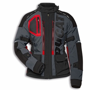 Chaqueta de Motociclismo Ducati Strada C5 Adventure Touring para Mujer, Transpirable, Estampada, Impermeable, con Protección, para Todo Clima - Product Image 1