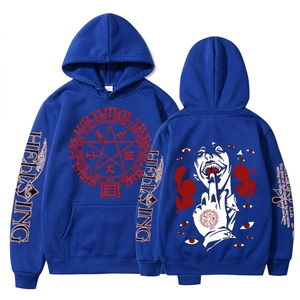 เสื้อฮู้ดดี้ผู้ชายผ้าฝ้ายแท้ 100% แบบสวมหัว พิมพ์ลายพัฟฟ์ หนานุ่ม สไตล์สตรีทแวร์ - Product Image 1