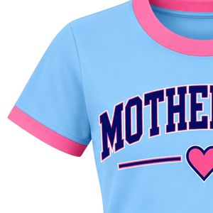 Camiseta gráfica para mujer Jack and Jill Motherhood, cuello redondo de punto, manga corta, ropa informal de moda para el día a día - Product Image 5