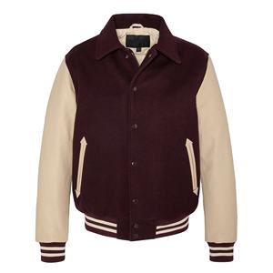 Chaqueta Varsity de Lona con Logotipo Personalizado para Hombre, Tallas Grandes, Chaquetas de Invierno Transpirables y Resistentes al Viento, Venta al Por Mayor - Product Image 4