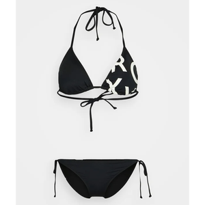 Women’s Triangle Bikini Set Two-Piece Adjustable Halter Top Padded Push-Up High Waist Bottom Swimwear - Product Image 6