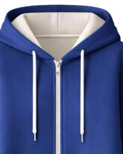 Sudadera con capucha larga personalizada con cremallera, color azul real, abrigo de invierno de forro polar para mujer, ropa exterior informal de gran tamaño con bolsillos, OEM personalizado - Product Image 3