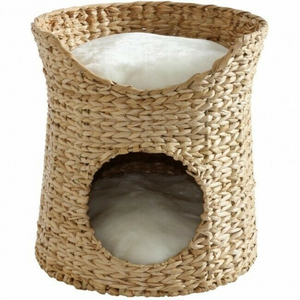 Natural Water Hyacinth <b>Cat</b> House Vietnamese Manufacturer Cheap Price Woven Water Hyacinth Seagrass Pet <b>Bed</b> OEM/ODM - Product Image 1