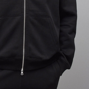 Vêtements décontractés pour usage quotidien et par temps froid, prix abordable, avec fermeture éclair de couleur unie, pour les acheteurs en gros avec logo personnalisé - Product Image 4