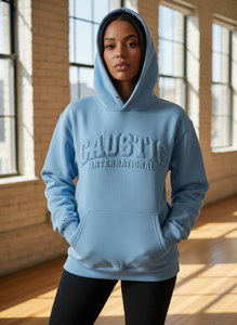 Sudadera con capucha y cremallera con logo personalizado, estampado puff, 500GSM, peso pesado, oversize, unisex, forro polar grueso, lavado ácido, corte holgado, estilo streetwear - Product Image 5