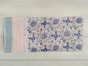 Pareos de playa para mujer, chales bohemios, regalo para ella, bufanda de algodón puro con estampado de bloques, pañuelos tradicionales indios, sarong - Product Image 3