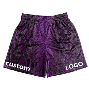 กางเกงขาสั้นกีฬาผู้ชายผ้าตาข่ายทนทาน ระบายอากาศ แห้งเร็ว เอวยางยืด รับสกรีนโลโก้ เหมาะสำหรับออกกำลังกายและฝึกซ้อม - Product Image 3