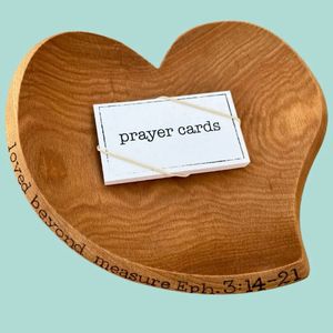 Handmade Wooden Heart Prayer <b>Bowl</b> for Spiritual Use Modern Design Tabletop Birthday Gift Eco-Friendly Beautifully Crafted - Product Image 1